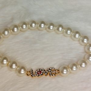 Evil-eye Pearl bracelet